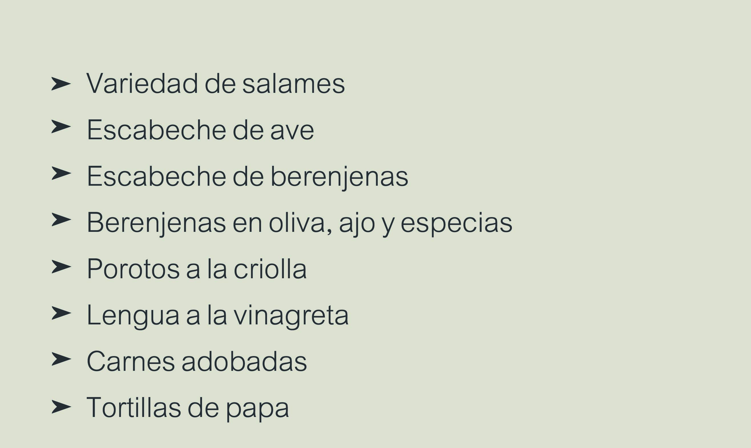 platos calientes